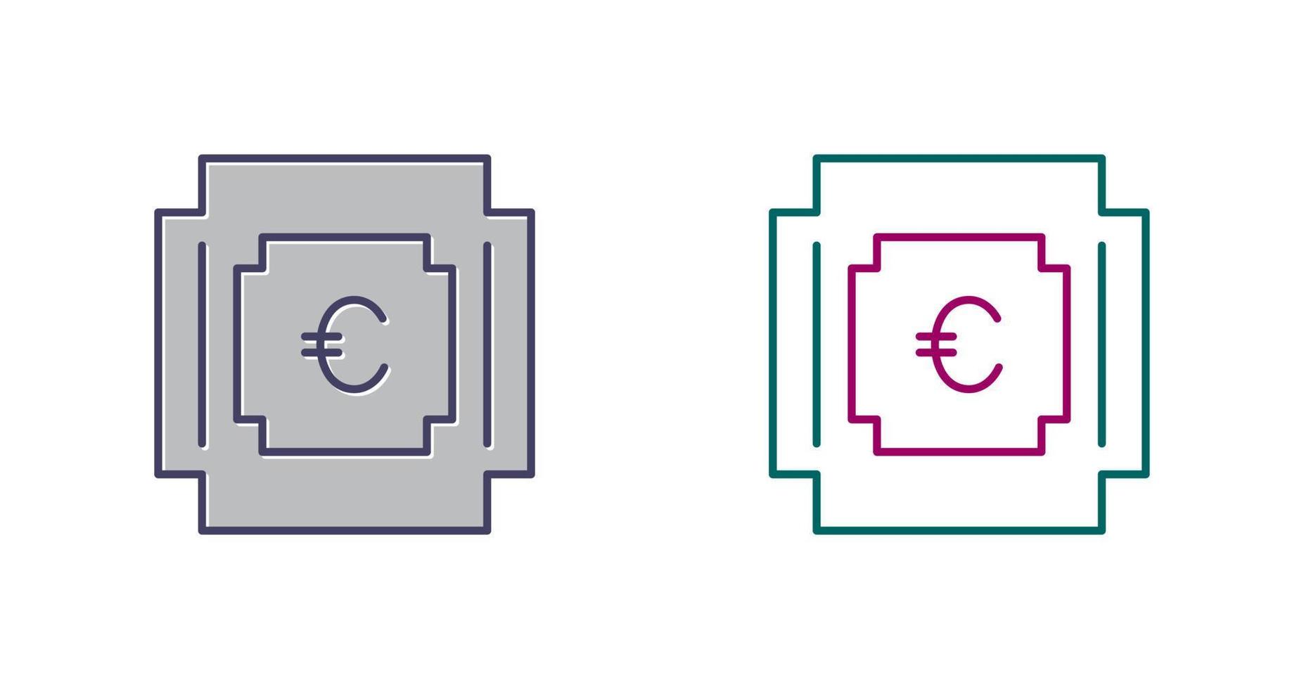 Euro simbolo vettore icona