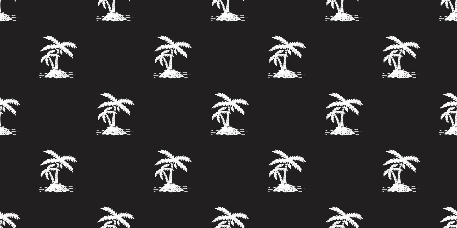 Noce di cocco albero palma senza soluzione di continuità modello vettore isola isolato icona sfondo sfondo bianca