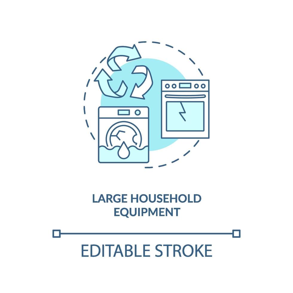 icona di concetto di grandi apparecchiature domestiche vettore