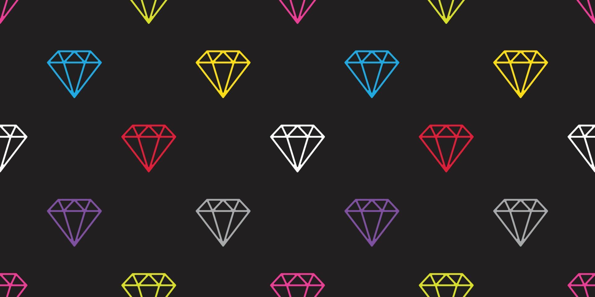 diamante gemma senza soluzione di continuità modello vettore gioielleria isolato sfondo sfondo colorato