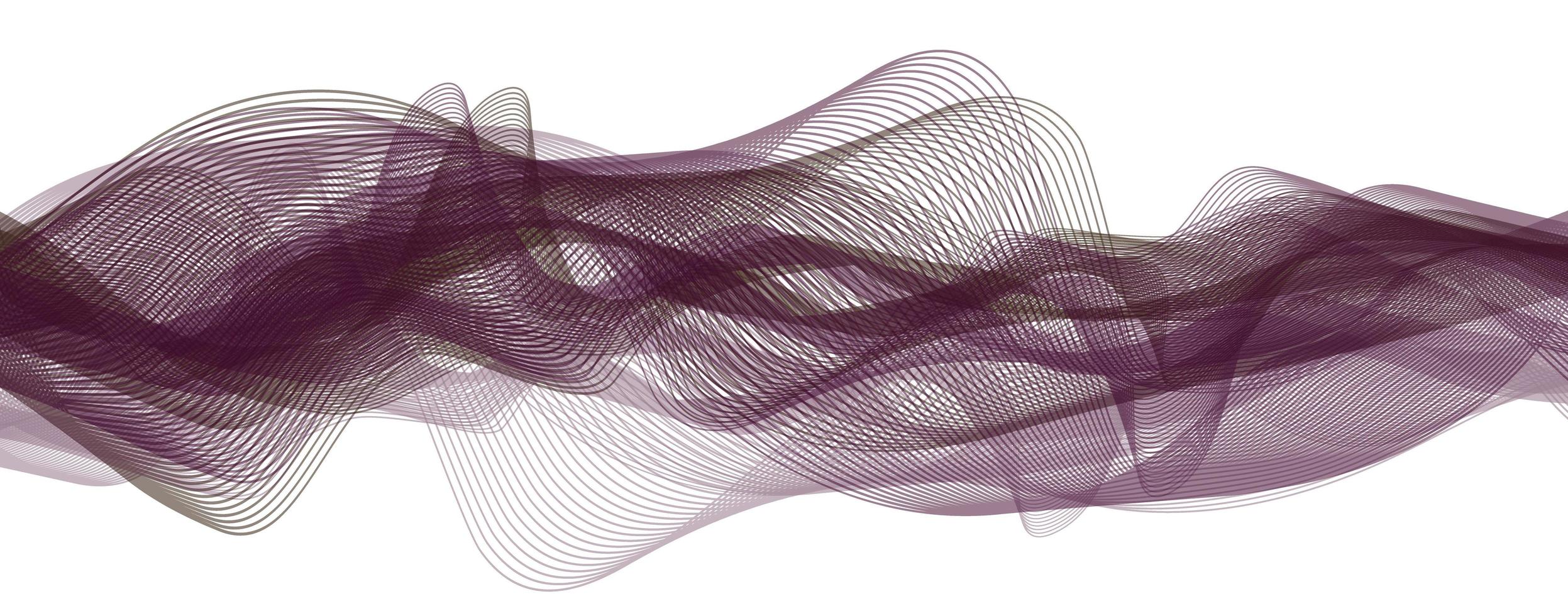 onda sonora digitale viola morbida su sfondo di tecnologia vettore