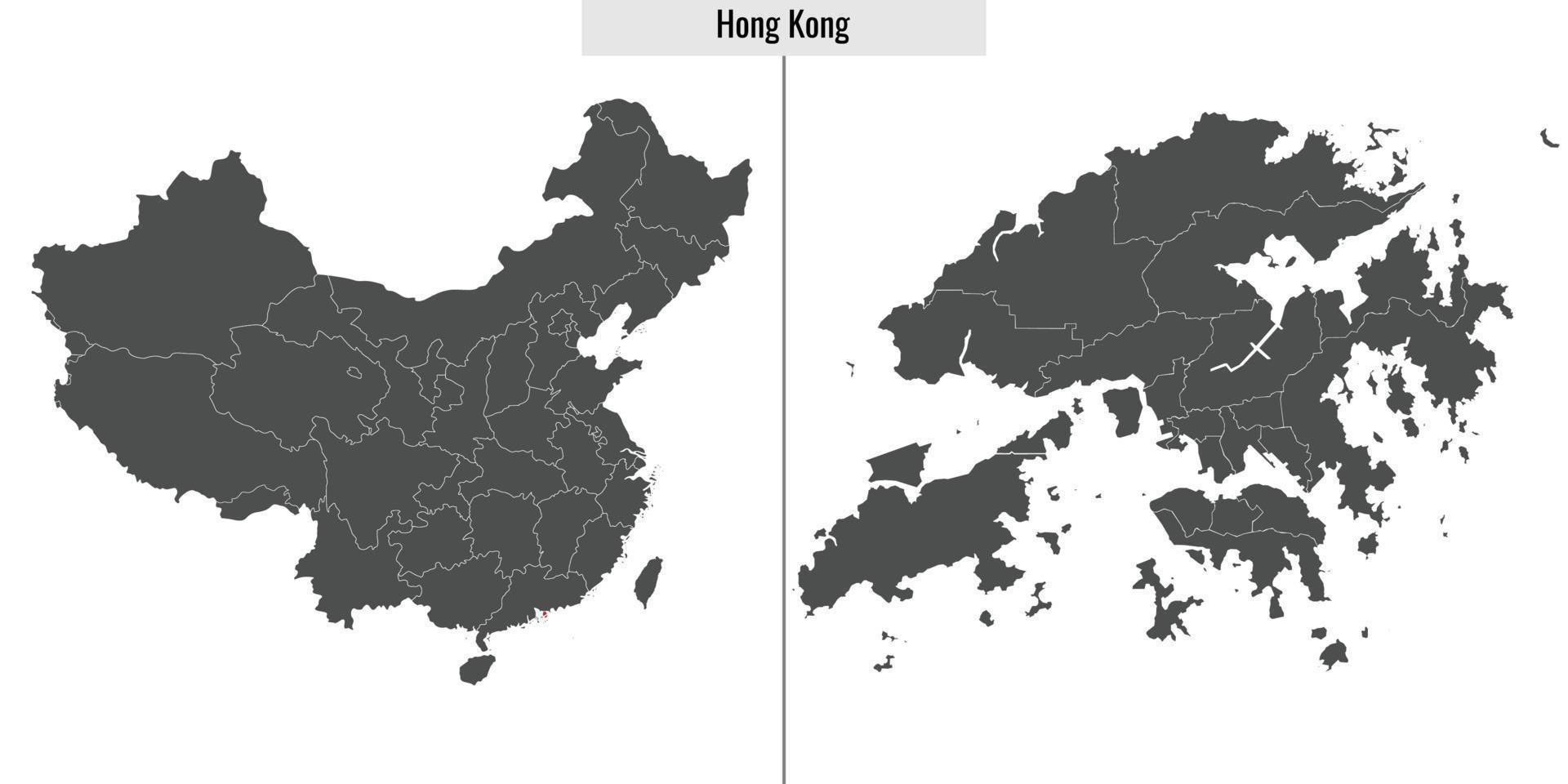 carta geografica Provincia di Cina vettore