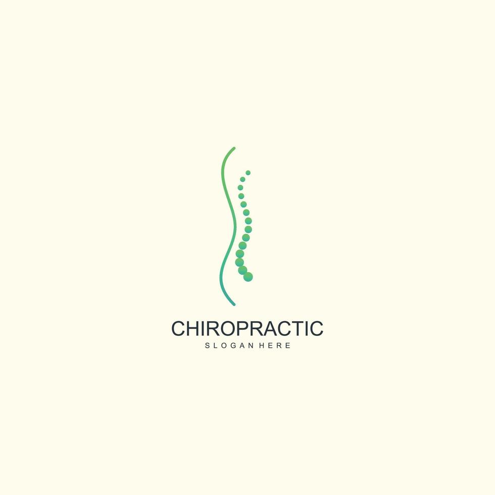 chiropratica logo design unico idea concetto vettore