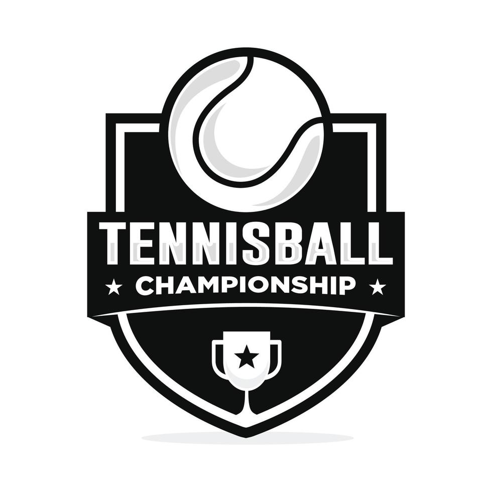 tennis logo design vettore illustrazione