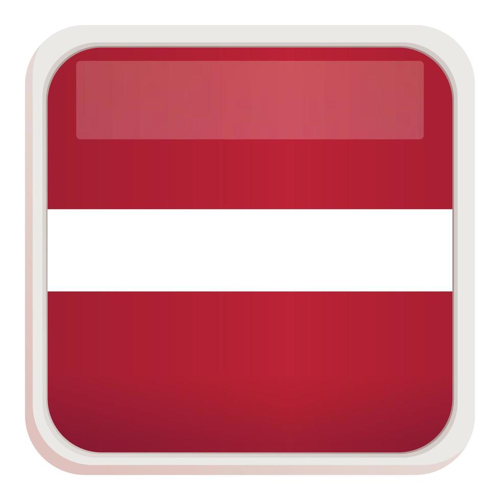 Lettonia emblema icona cartone animato vettore. nazionale nazione vettore