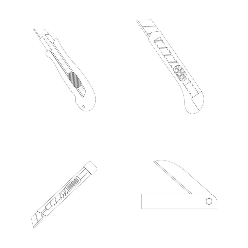 fresa coltello - Stazionario icona vettore