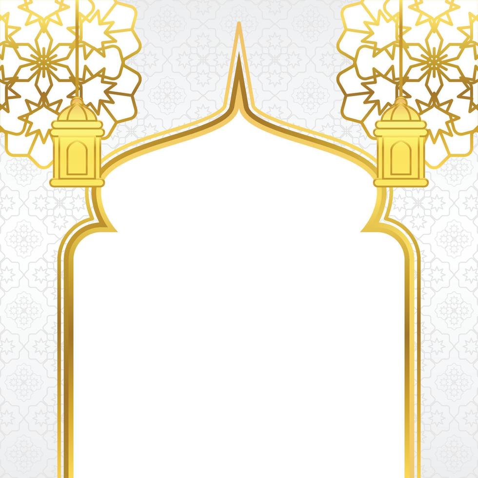 islamico vendita manifesto modello con gratuito spazio per testo o Immagine. esso ha eccezionale colore mandala con cupola e lanterna ornamento. design per striscioni, saluto carte, sociale media e ragnatela. vettore
