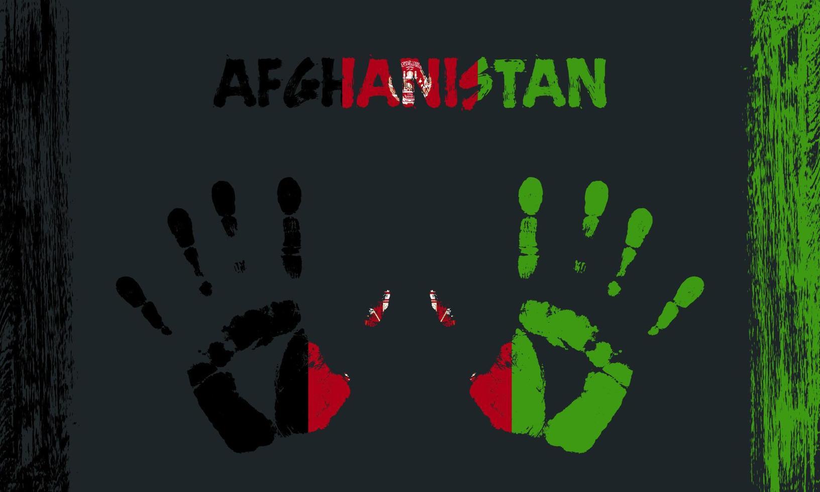 vettore bandiera di afghanistan con un' palma