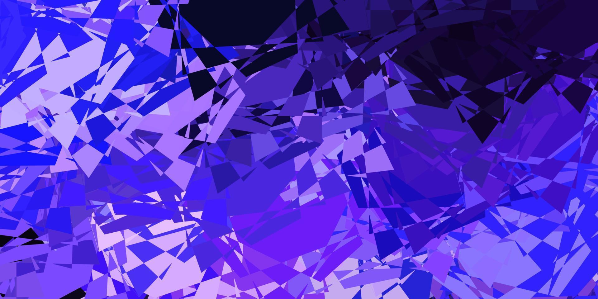 texture vettoriale viola chiaro con triangoli casuali.