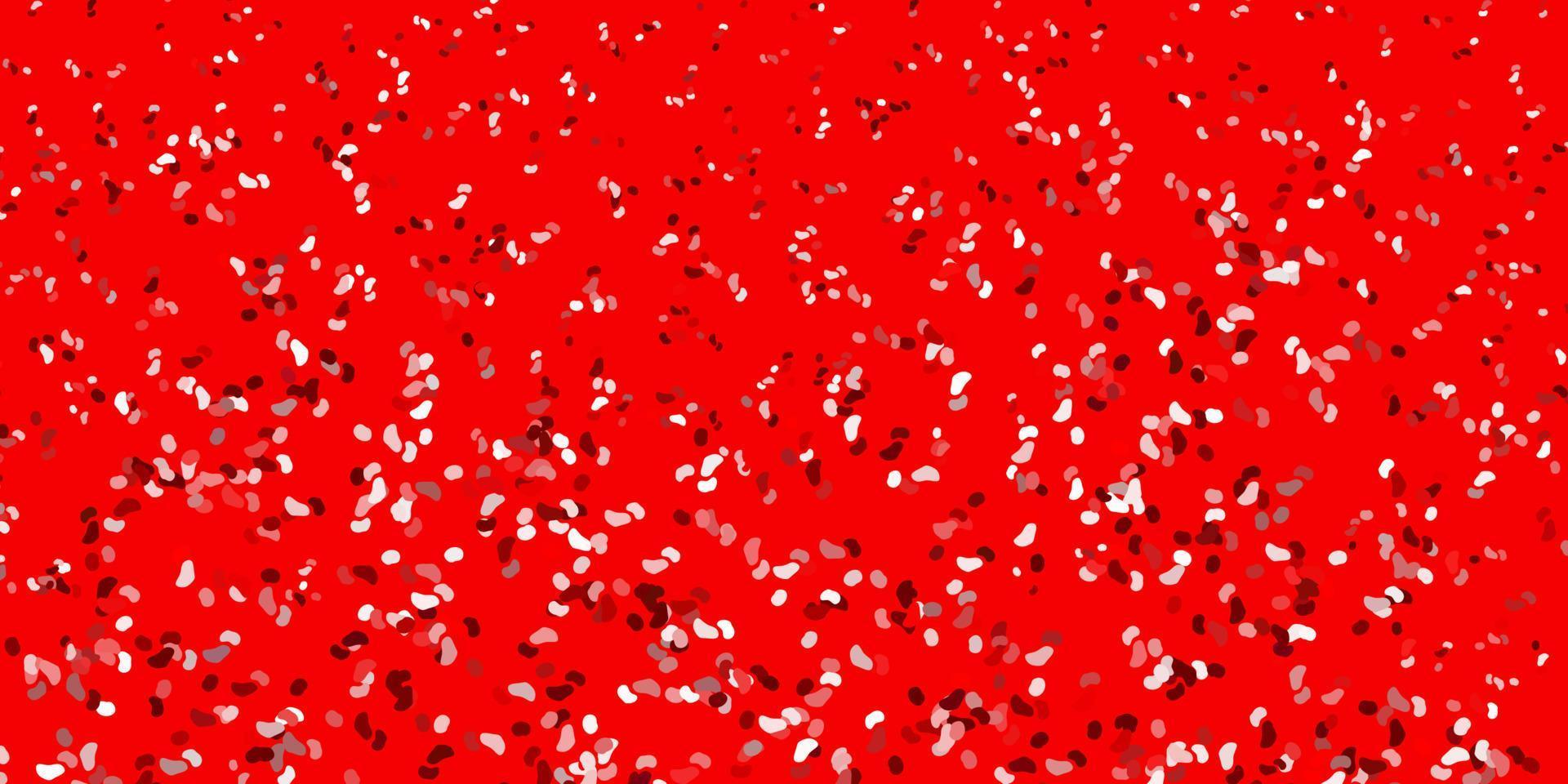 modello vettoriale rosso chiaro con forme astratte.