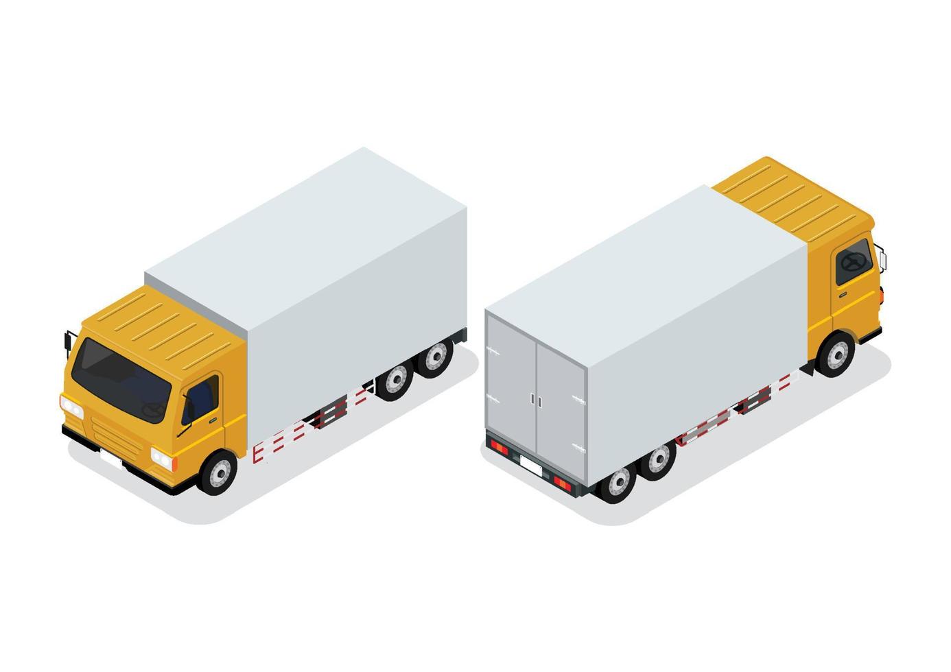 carico camion trasporto. commerciale trasporto. piatto 3d isometrico vettore illustrazione.