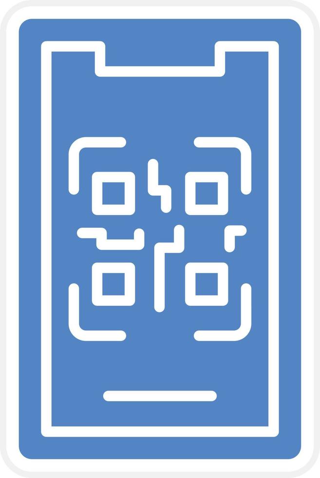 mobile qr codice vettore icona design