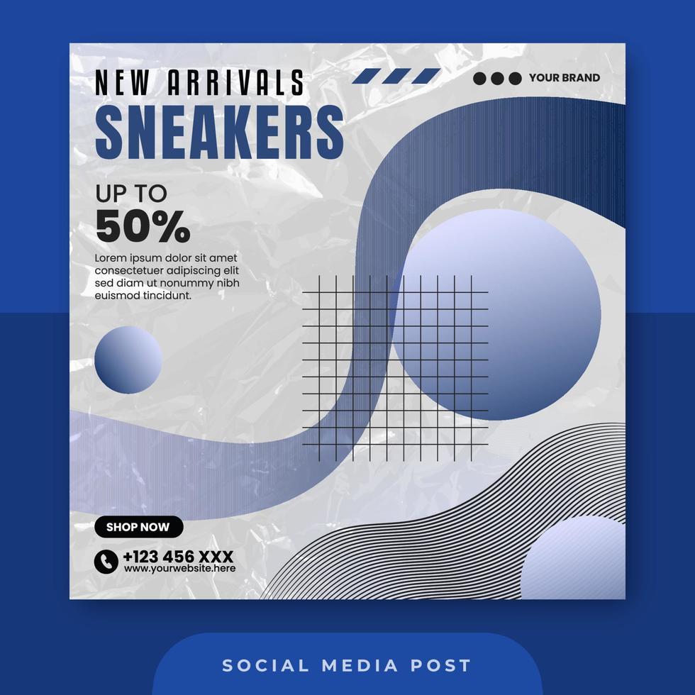 nuovo Arrivi scarpe da ginnastica vendita sociale media modello vettore