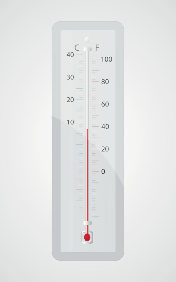 Immagine di un' dispositivo quello le misure temperatura vettore