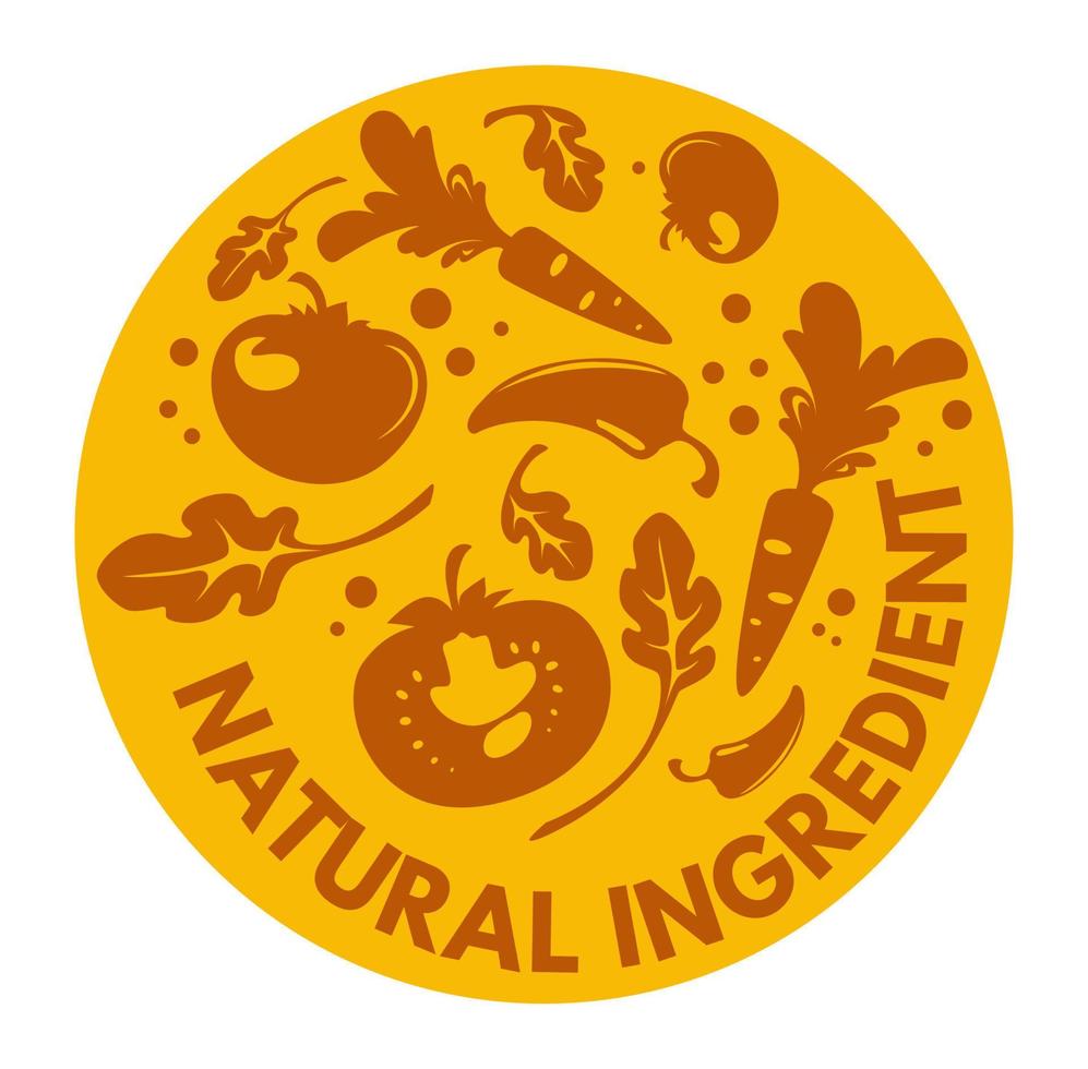 naturale ingredienti, verdure e frutta vettore