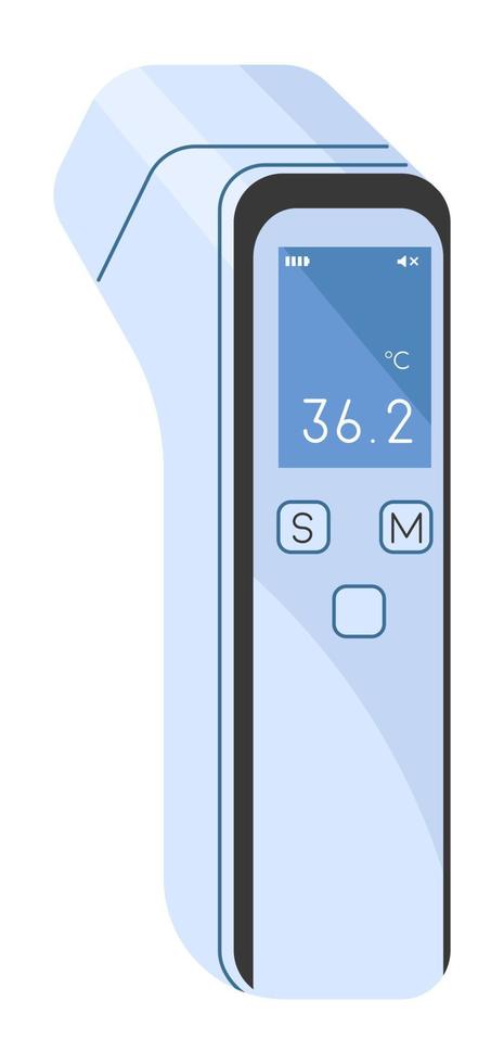 termometro mostrando temperatura, mano strumento vettore