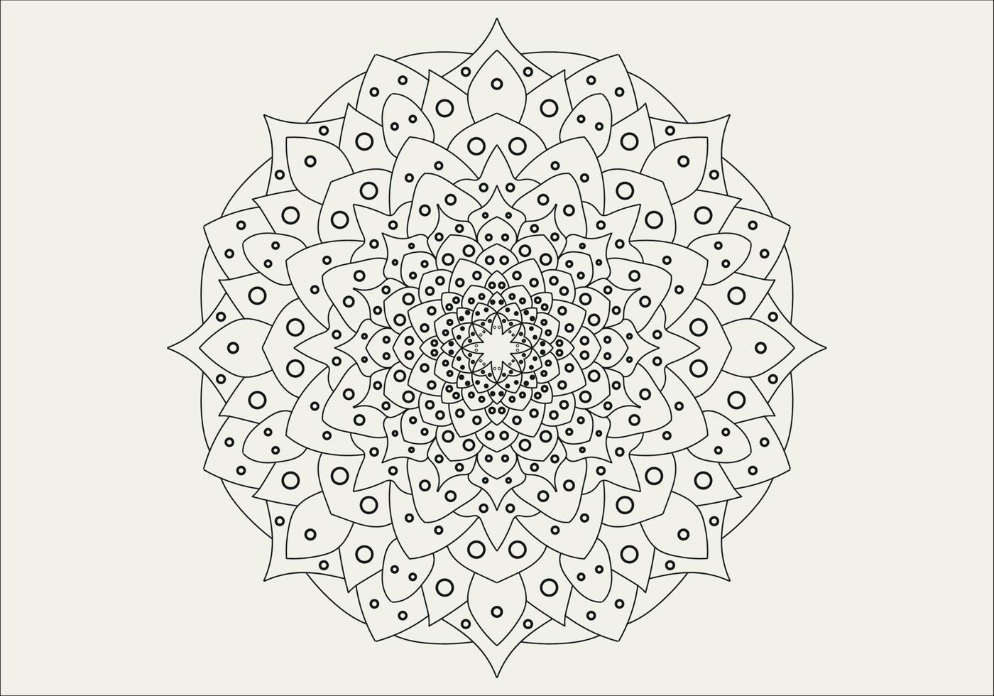 mandala digitale arte modello. arte su il parete. colorazione libro pizzo modello il tatuaggio. design per un' sfondo dipingere camicia e piastrella etichetta disegno, decorativo cerchio ornamento nel etnico orientale stile vettore