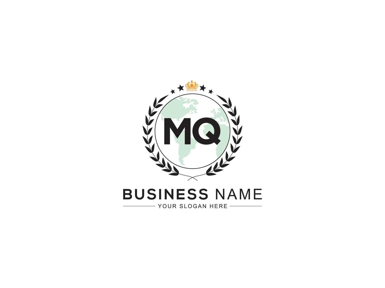 tipografia mq corona logo icona, nozze mq logo lettera vettore per anniversario