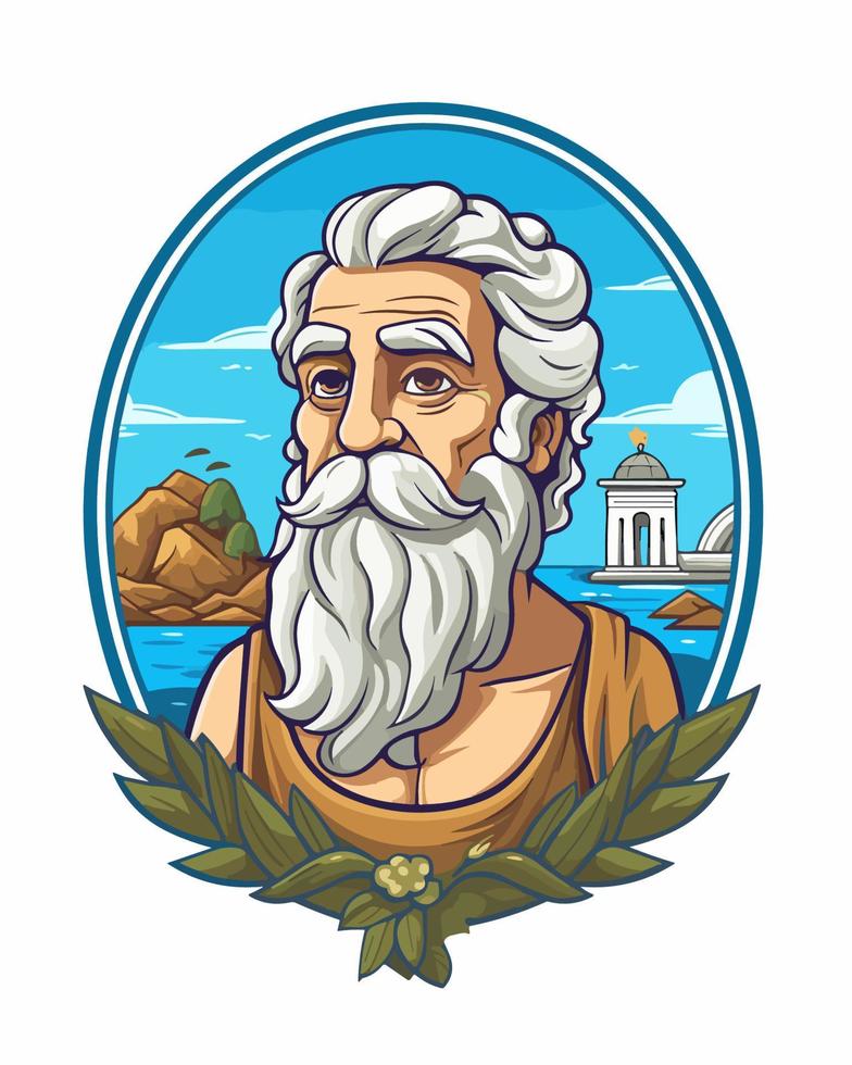 antico greco uomo illustrazione vettore