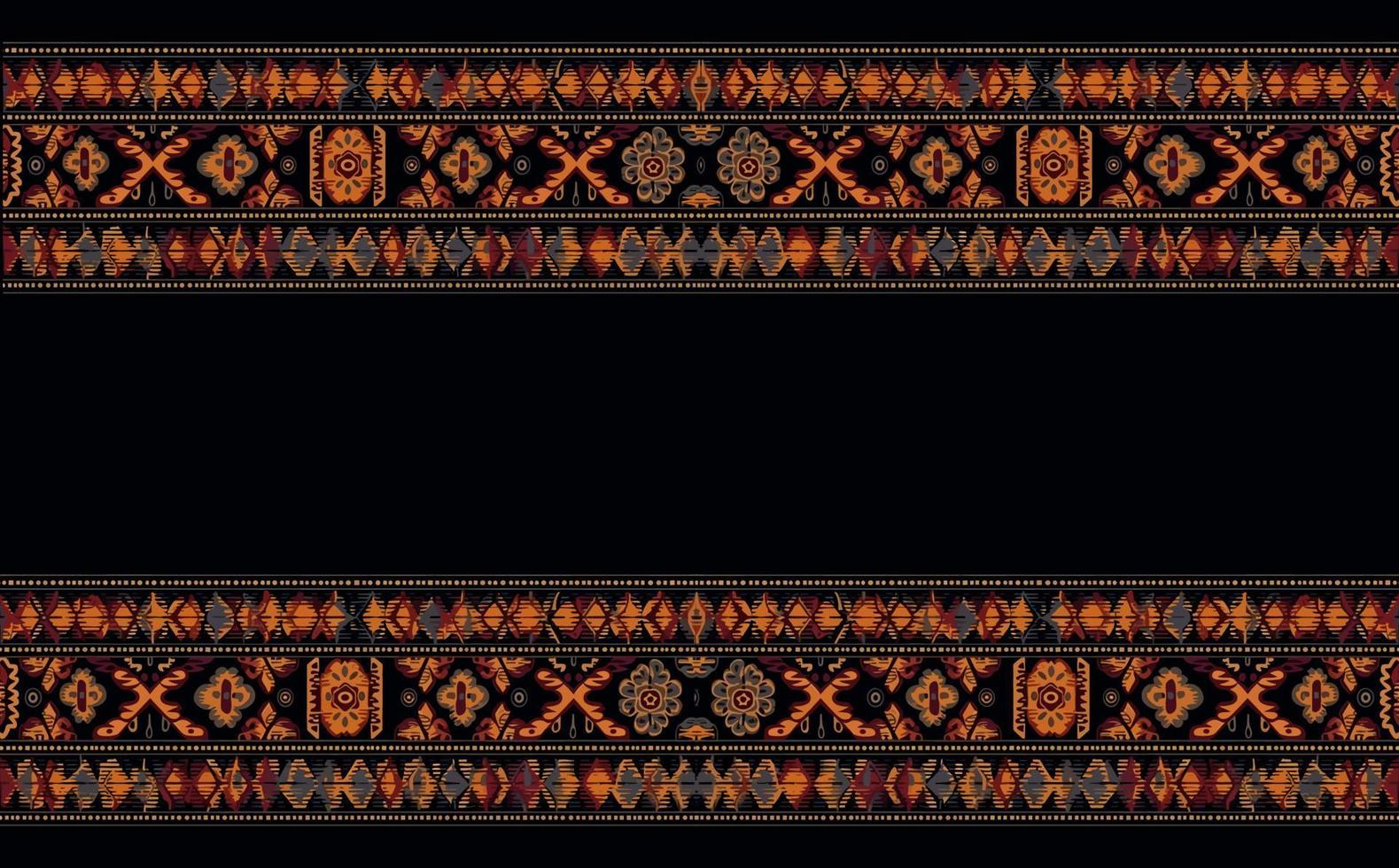 etnico astratto ikat modello. senza soluzione di continuità modello nel tribale, popolare ricamo, messicano stile. azteco geometrico arte ornamento print.design per tappeto, sfondo, vestiario, avvolgere, tessuto, coperchio, tessile vettore