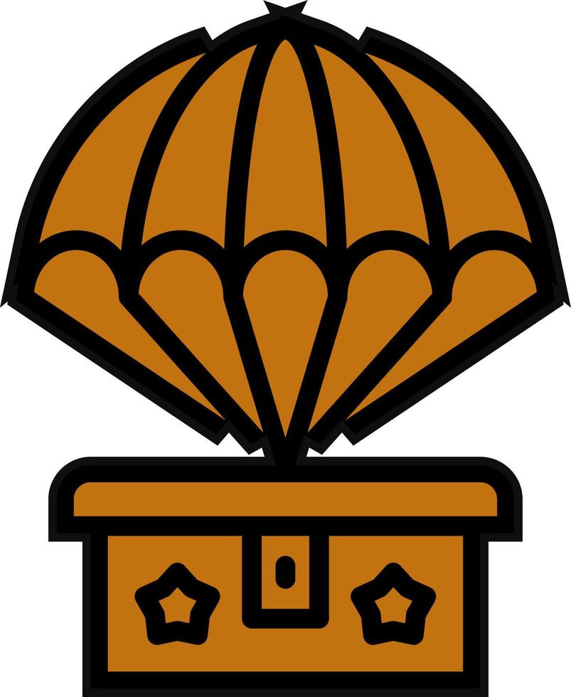 esercito paracadute vettore icona design