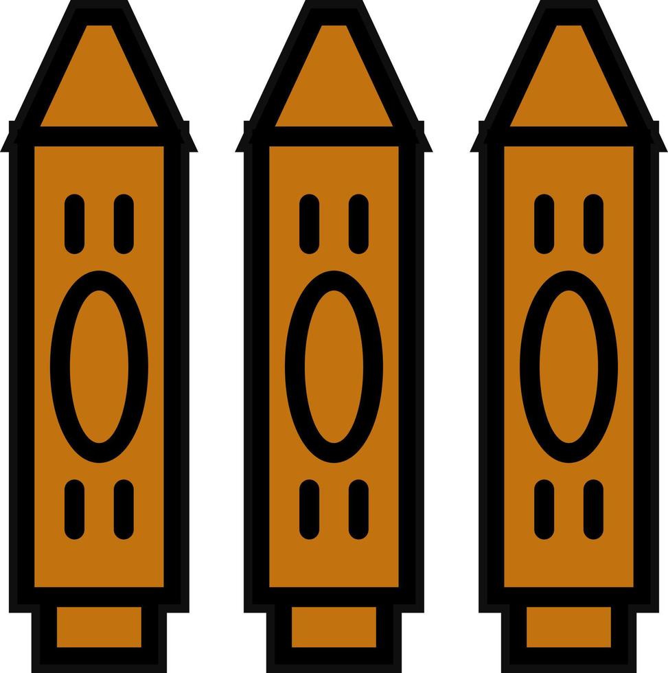 matita pastello vettore icona design