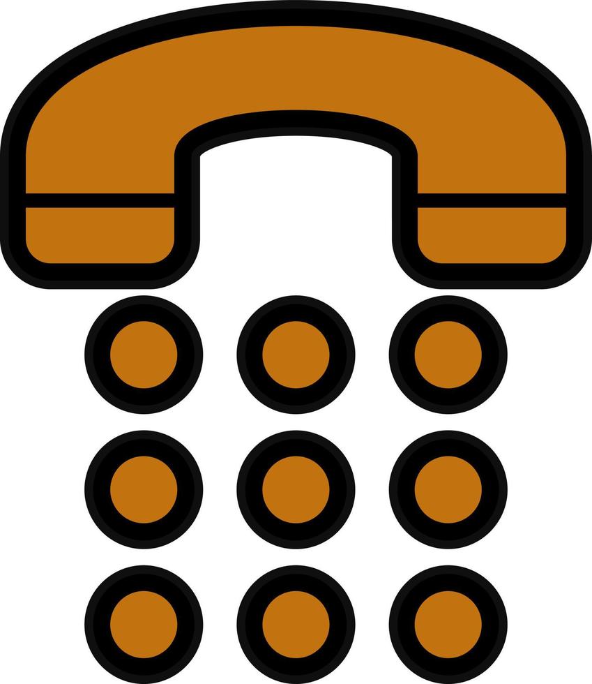 Telefono comporre vettore icona design