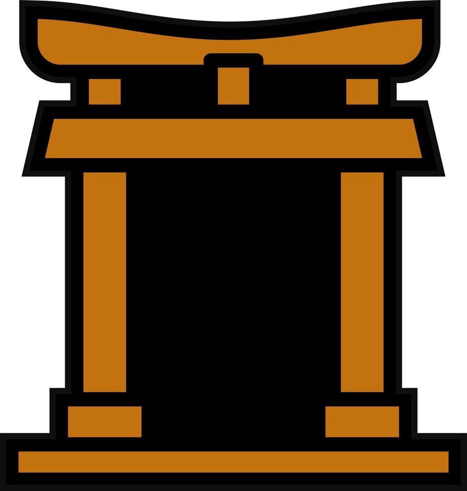 torii cancello vettore icona design