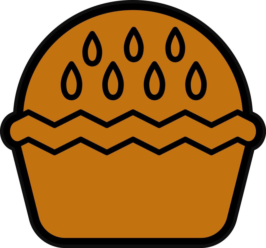 Mela torta vettore icona design