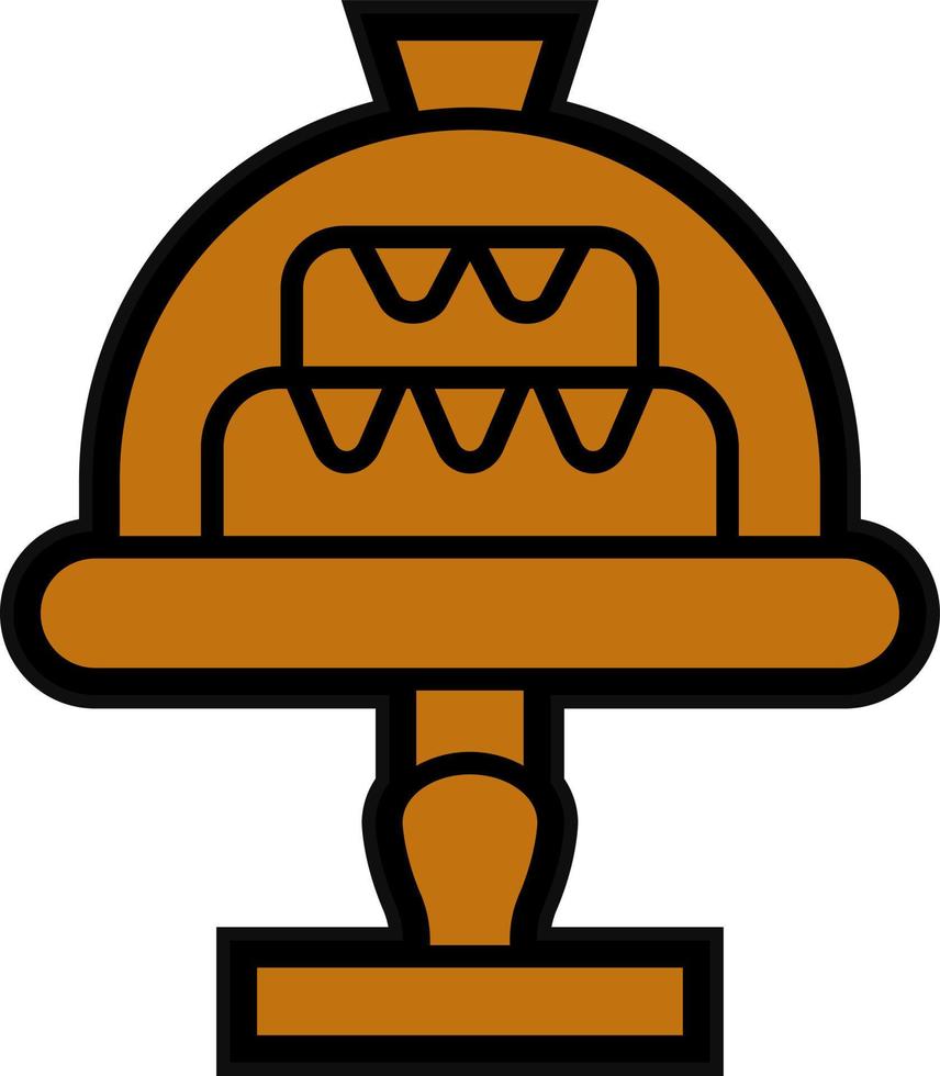 torta cupola vettore icona design