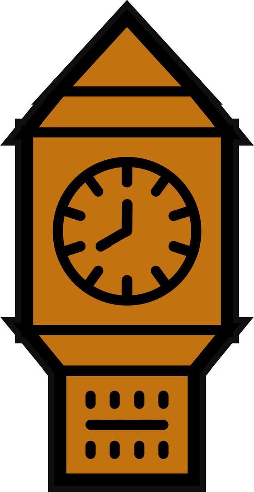 orologio Torre vettore icona design