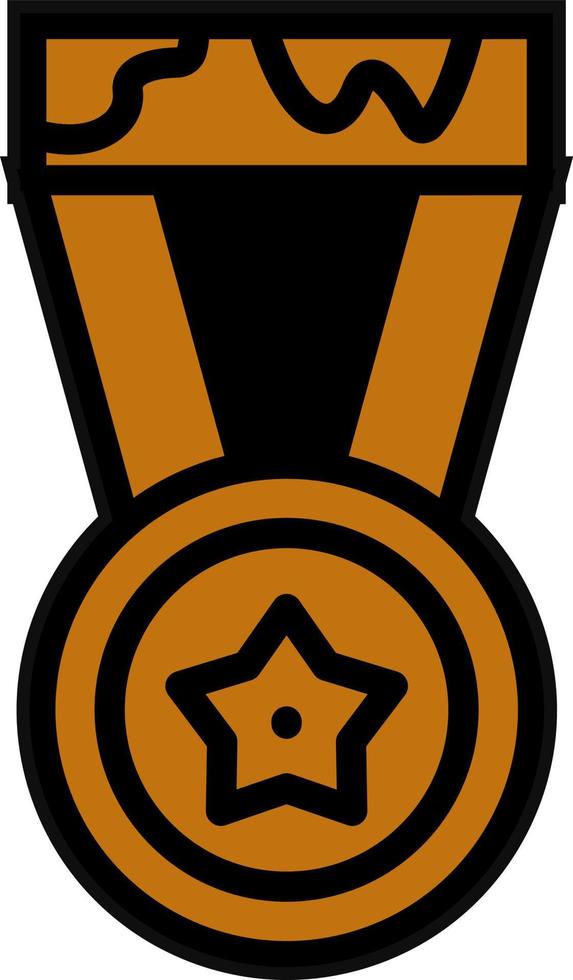 esercito medaglia vettore icona design