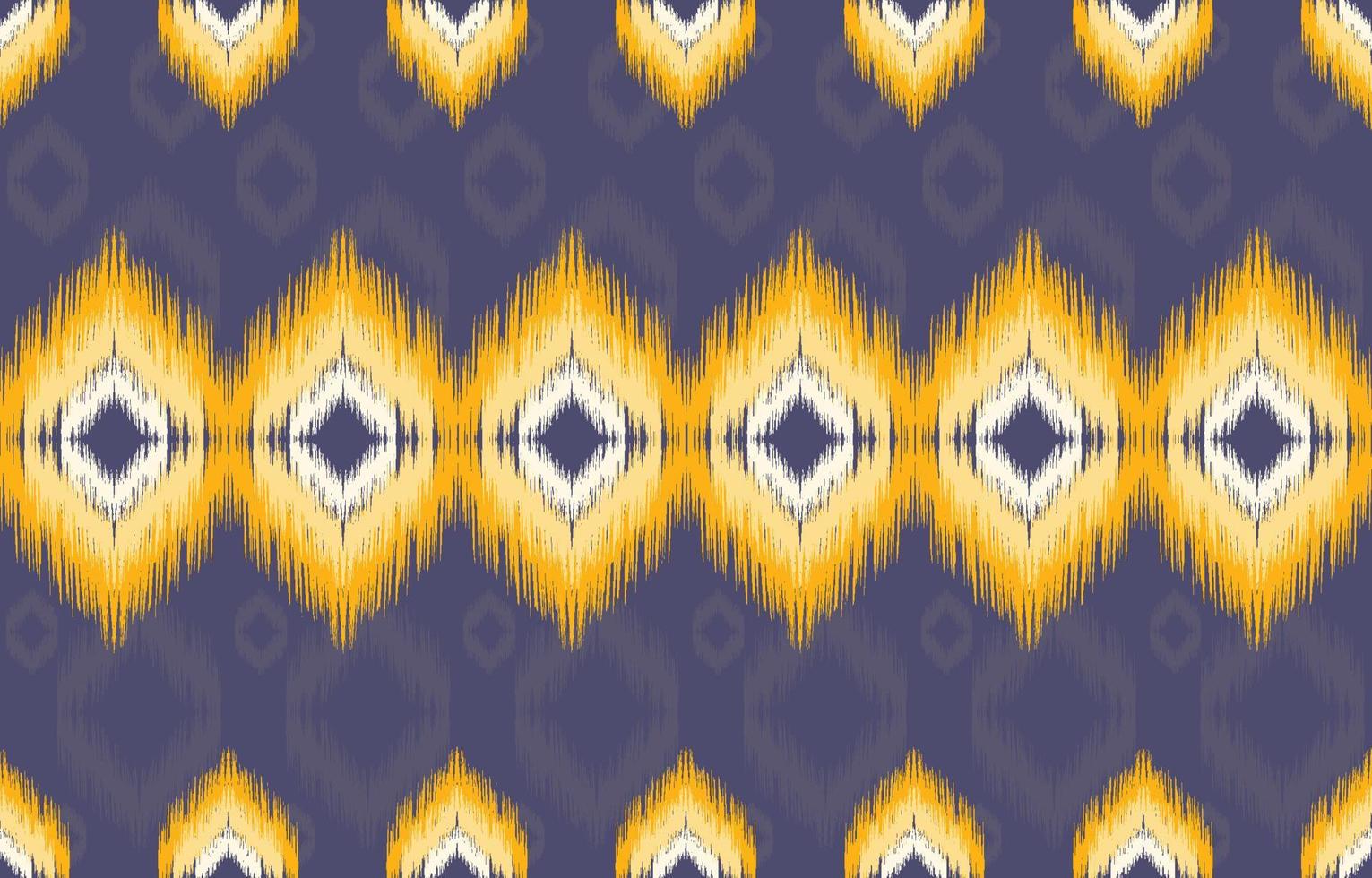 giallo e viola tessuto ikat senza soluzione di continuità modello geometrico etnico tradizionale ricamo stile.design per sfondo,tappeto,stuoia,pareo,abbigliamento,vettore illustrazione. vettore