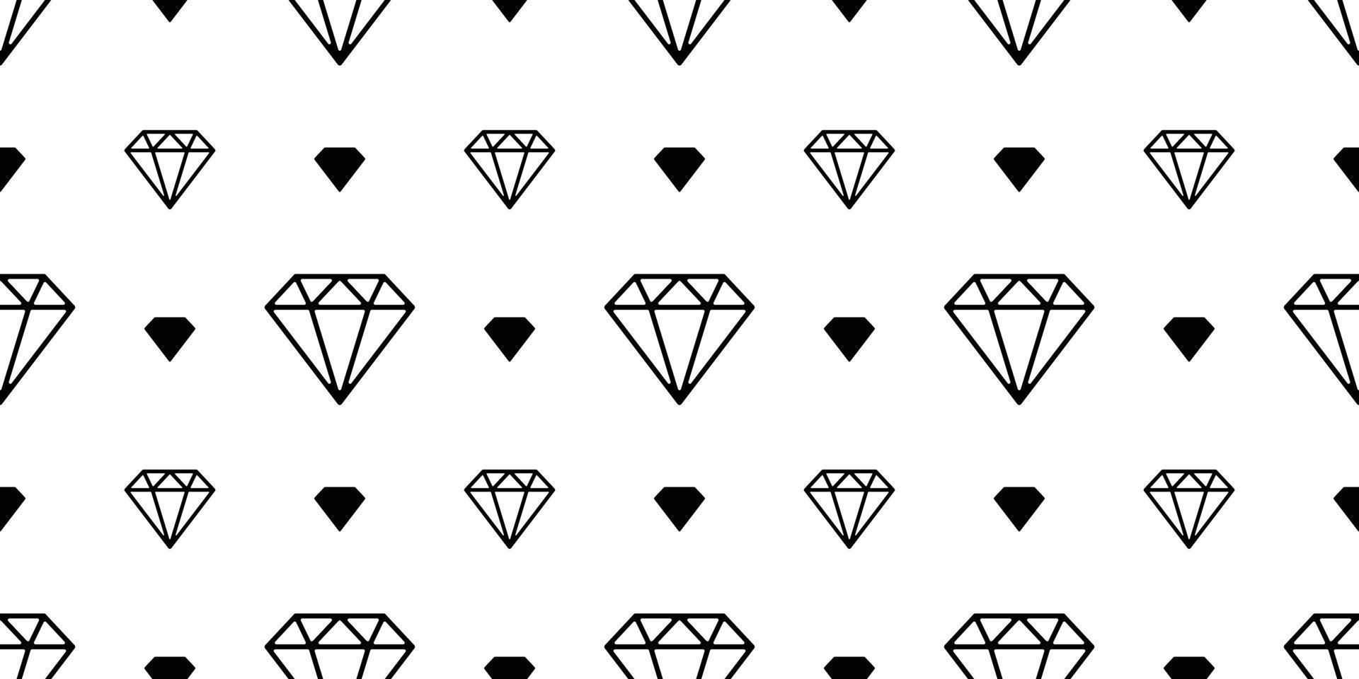 diamante gemma senza soluzione di continuità modello vettore gioielleria isolato spazio notte sfondo sfondo bianca
