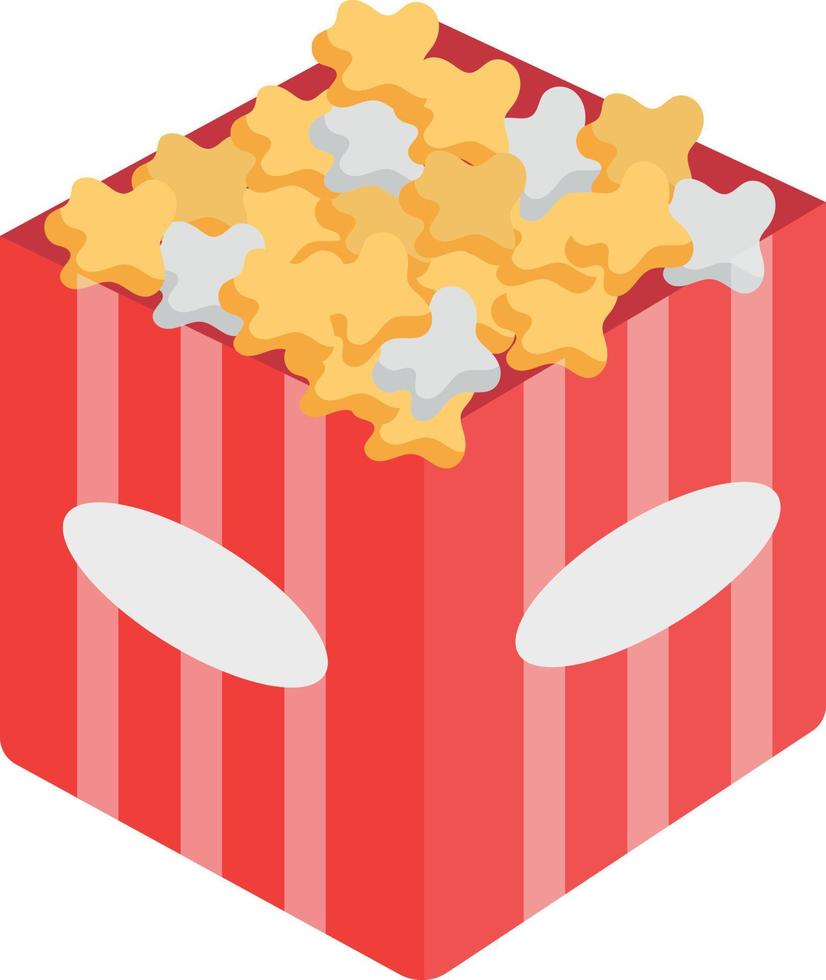 illustrazione vettoriale di popcorn su uno sfondo simboli di qualità premium. icone vettoriali per il concetto e la progettazione grafica.
