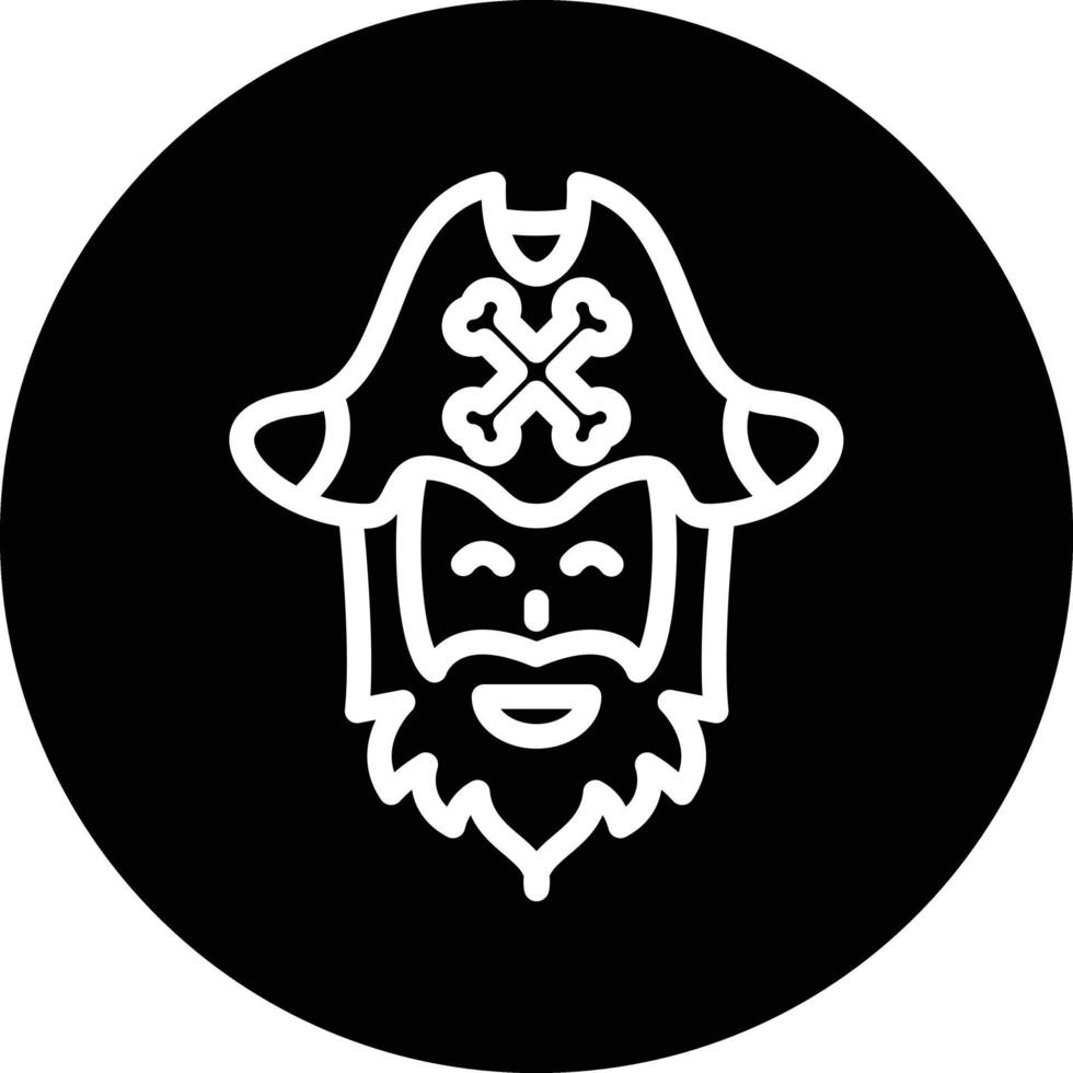 pirata barba vettore icona design