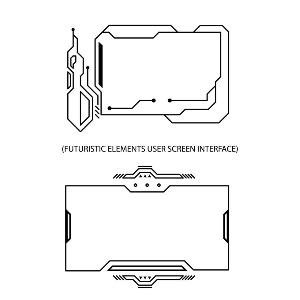 montatura tecnologia futuristico interfaccia streaming sovrapposizione, clipart Immagine con bianco sfondo, grafico risorse per designer. vettore