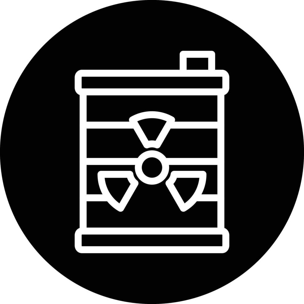 nucleare rifiuto vettore icona design
