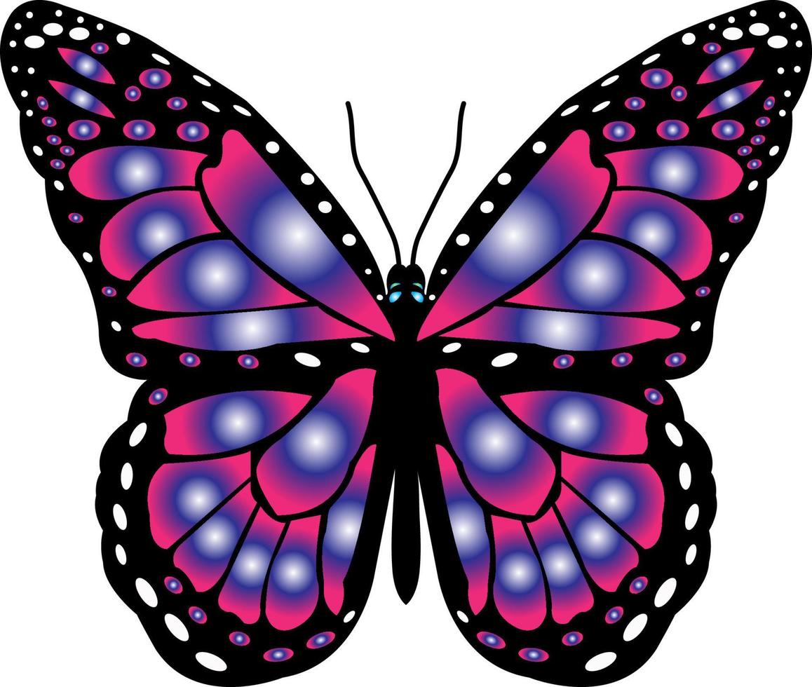 disegno della maglietta della farfalla vettore