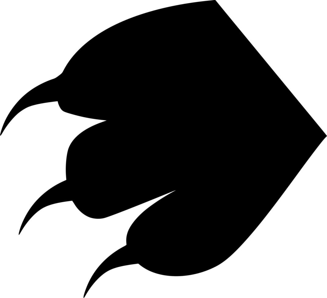 vettore silhouette di zampa Stampa su bianca sfondo