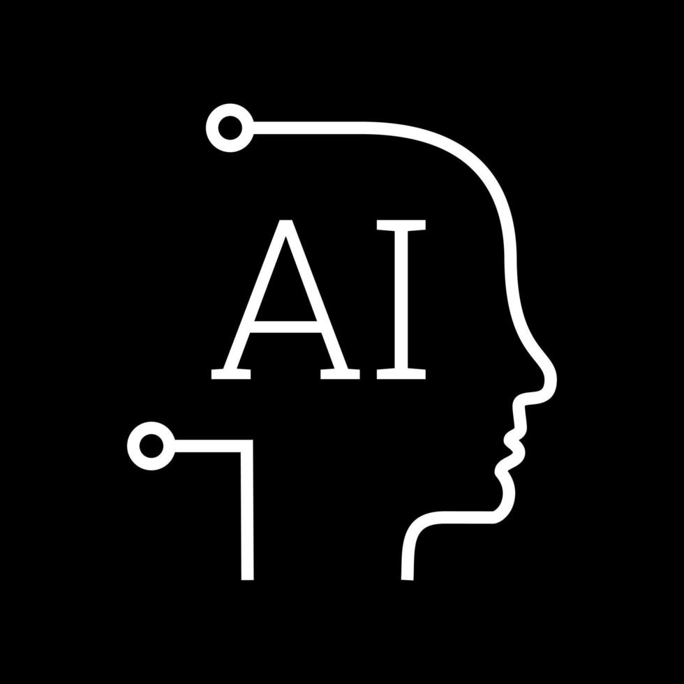 artificiale intelligenza icona impostato nel linea stile, macchina apprendimento, inteligente robotica e nube calcolo Rete digitale ai tecnologia Internet soluzione algoritmo vettore illustrazione