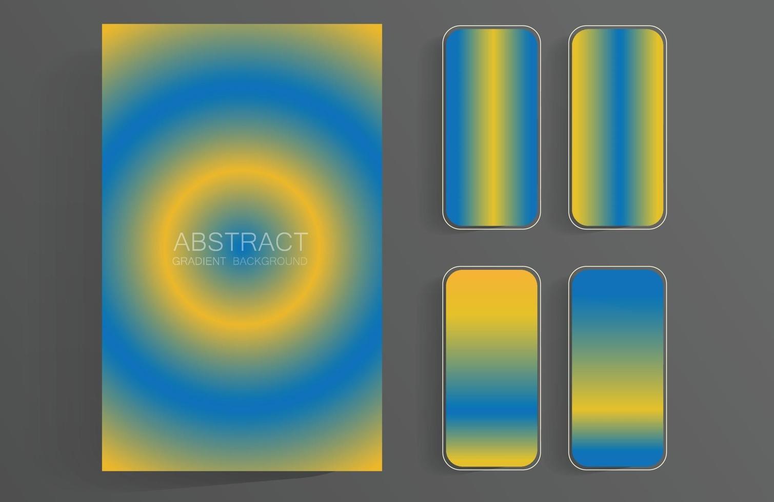 schermate sfumate colorate astratte impostano lo sfondo per telefoni cellulari e app mobili e tablet vettore