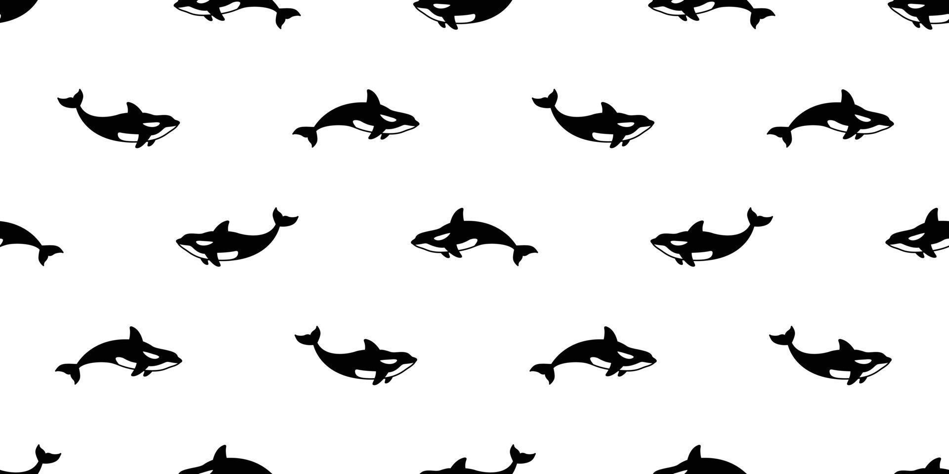 balena senza soluzione di continuità modello vettore squalo pinna delfino isolato sfondo sfondo