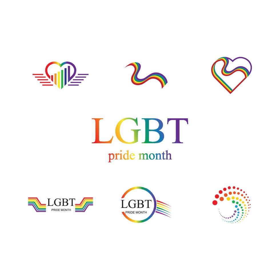 lgbt logo e simbolo vettore