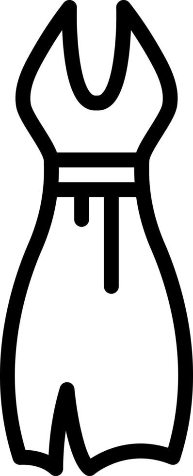 icona della linea per il vestito vettore