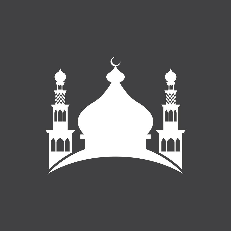 islamico moschea logo design vettore modello illustrazione