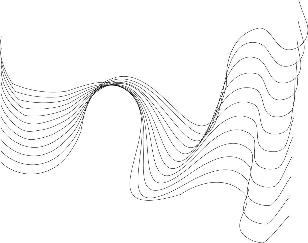 singolo nero wireframe elemento vettore