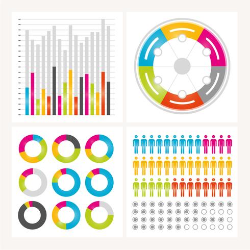 elementi di infografica vettoriale e illustrazione