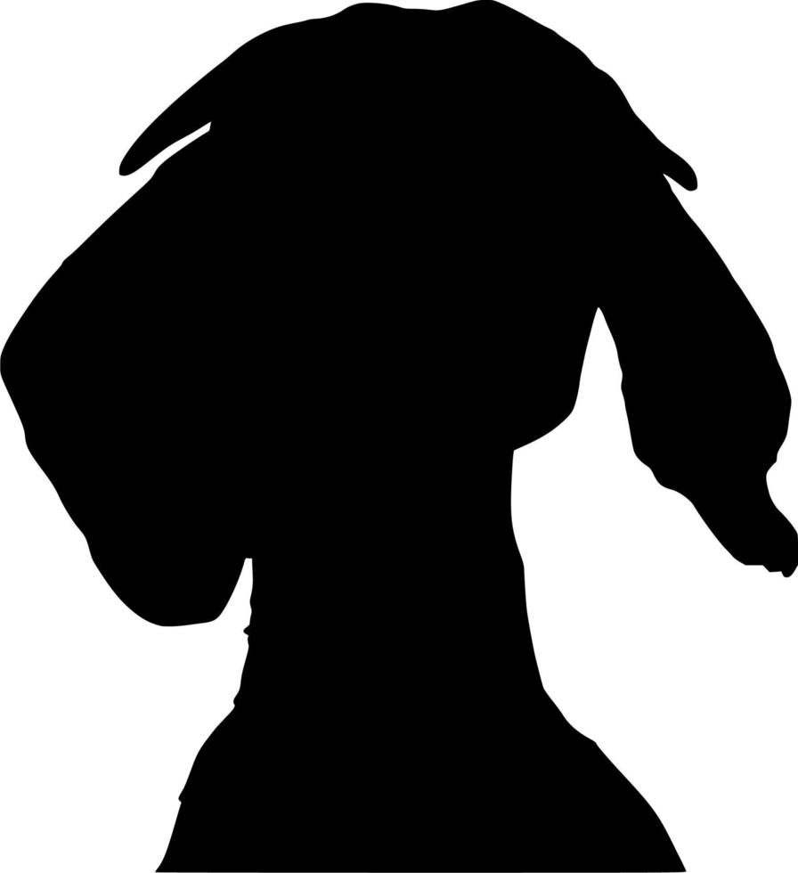 vettore silhouette di capra su bianca sfondo