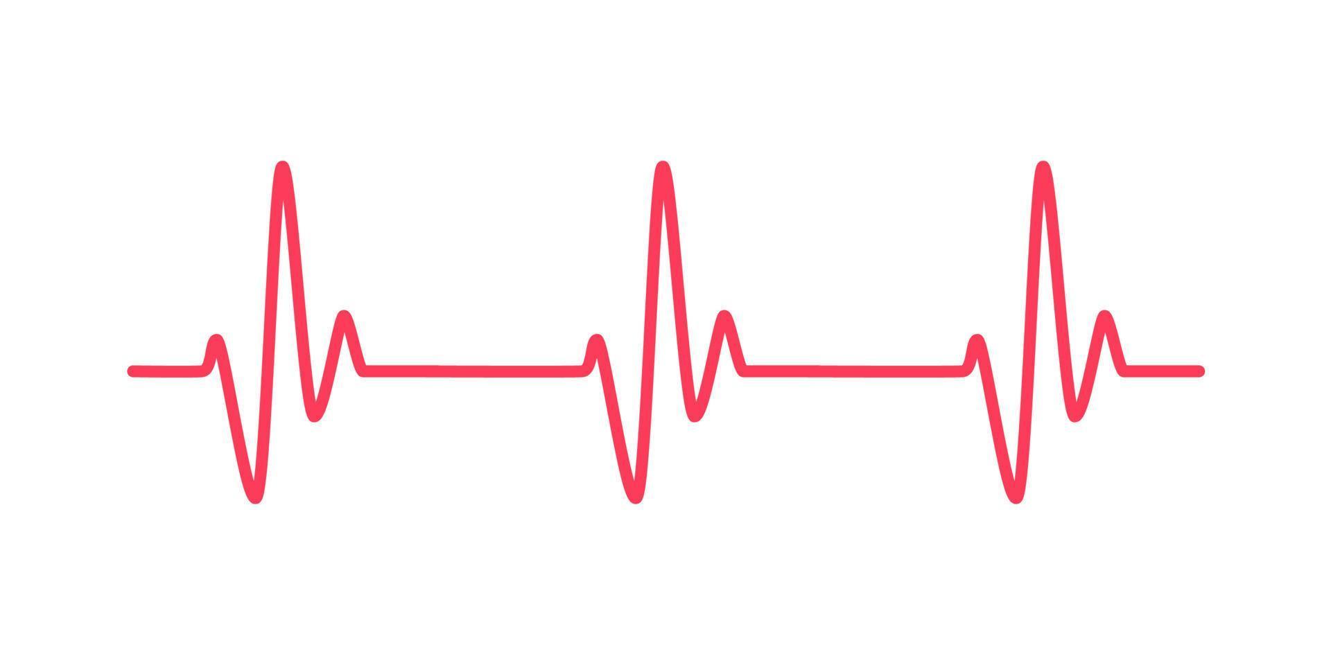 cuore ritmo grafico controllo il tuo battito cardiaco per diagnosi vettore